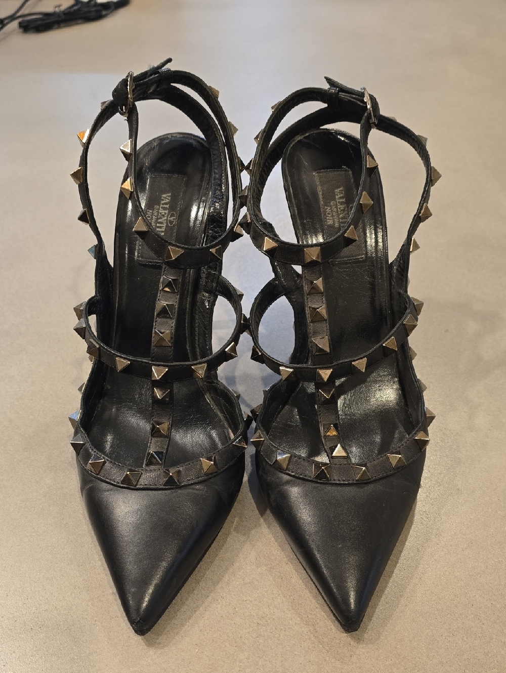 Valentino Rockstud Ankle Strap Pumps 100MM